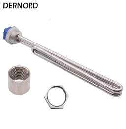 DERNORD Electric Heating Element 1"BSP Foldback Immersion Resistance 240V 1KW 2KW 2.5KW 3KW 3.5KW Tubular Water Heater