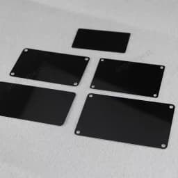 10pcs Black Blue Pad Printing Baking Paint Aluminum Sheet Steel Plate Processing Custom Blank Mirror Laser Engraving Marking