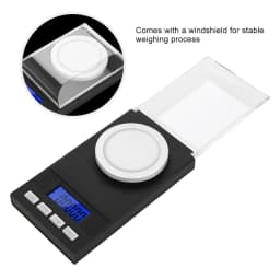 Digital Jewelry Scale Gem Scale Plastic Mini Portable High Accuracy 0.001g Jewelry Scale with LED Digital Display