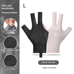 Billiard Gloves With Fingerless Breathable Pool Gloves Three-Finger Gloves