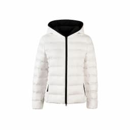 Winter Short Pork Rib Style Hooded Down Jacket Women White Duck Down Zipper Parker Outwear Female Outdoor Cold Proof Down Jacket