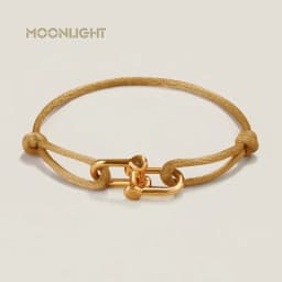 MOONLIGHT Classic Adjustable U-Shape Charm Bracelets for Women High Quality Silk Rope Bracelet Female Jewelry Gifts Wholesale