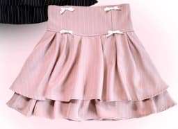 Japanese Mines Style Sweet Cute Double-layer Mini Skirt Bow High Waist A-line Striped Versatile Lolita Short Skirt Women Summer