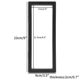Black 3D Free Stand Suspension Floating Case Frame Membrane Display For Jewelry Storage Ring Earrings Necklace Accessories Box