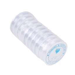6 Rolls/1Bag Transparent White Crystal Fish-silk Elastic Thread Buddhist Prayer Bead String Accessory Jewelry Bead Material