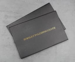 100PCS 10X6.5CM Individual Black Package Silver Polish Cloth Anti Tarnish Jewelry Tools Sterling Silver Polishing Cleaning