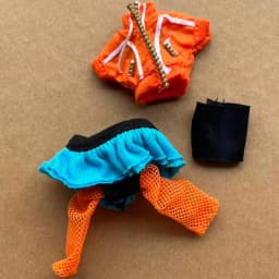 Monster Doll Coat Tshirt Skirt Clothes 1 /6 Slim Dressing Parts Decors Compatible with Monster Bratss Slim Doll Body