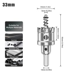 1pc 12-160mm TCT Carbide Hole Saw Drill Bit Hole Saw Cutter For Stainless Steel Metal Alloy Drilling