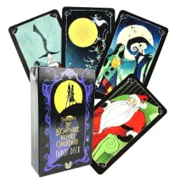 Cartoon DSN The Nightmare Before Christmas Tarot Deck and PDF Guidebook Board Game Divination Tell The Future Birthday Gift