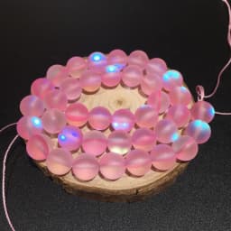 Round Loose Beads for Jewelry Making, Matte AB, Austrian Crystal, Glitter MoonStone, DIY Bracelet, 15 in Strands, 6mm, 8mm, 10mm