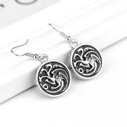 Dragon House Keychain Targaryen Dragon Shape Keyring for Fan Collection Accessories Friends Gift