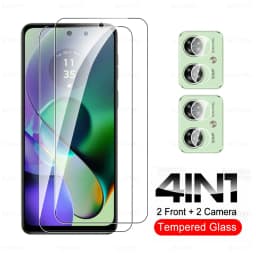 8To1 Tempered Glass Screen Protector for Motorola Moto G54 5G G84 G14 G04 G04s G34 G24 Power 4G, Safety Camera Protection Glass