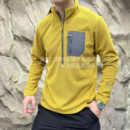 Quick Dry Half Zip Sweater Couple Outfit Z Shaped Weave 280g Polyester Fiber Outdoor Style Breathable Autumn Winter Hoodie
