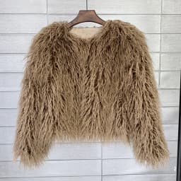 DEAT Fur Imitation Fur Coat Korean Version Pure Color Beach Wool Women's Short Coat Straight 2026 Winter Wram Jackets 11A06487
