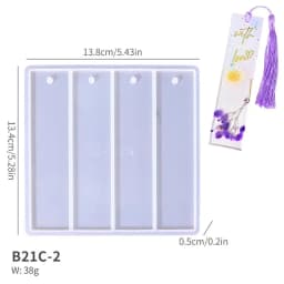Bookmark Silicone Mold Rectangle Epoxy Resin Casting Mould For DIY Crystal Epoxy Resin Book Decoration Crafts Accessories