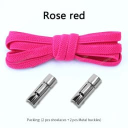 New Elastic Laces Sneakers Round Press Lock Shoelaces Without ties Kids Adult No Tie Shoelace Rubber Bands Shoes Accessories
