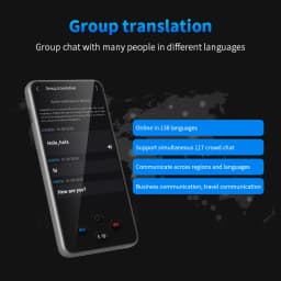 S85 Pro 4‑Inch Touch‑Screen Language Translator Device,138 Languages,Voice Video Recording,Offline Translation,8GB 2000mAh