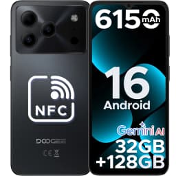 DOOGEE Note56 Pro Smartphone Android 16 32GB+128GB 6150mAh Battery 6.56'' 90Hz Screen Gemini AI NFC Widevine L1 Cell Phone