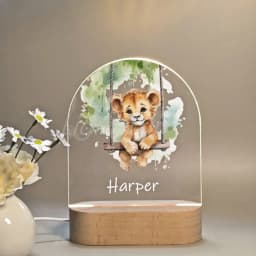 Personalized Children Animal Lamp Custom First Name 3D Night Light For Baby Kids Bedroom Home Decoration Birthday Christmas Gift