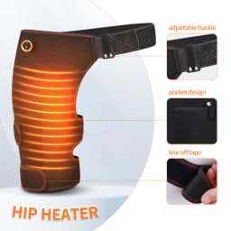 Full-Wrap Hip Support Brace with Massager Pain Relief Buttock Muscle Relaxation Focused Hips Heating Massage
