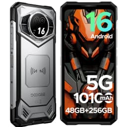 DOOGEE S200E AI Rugged Phone 1.32" AMOLED Rear Display Dimensity 7050 Android 16 10100mAh Battery 48GB RAM (8+40) 256GB ROM NFC Google Pay Supports VIP Edition with Bone Conduction Running Headphones