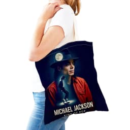 Michael Jackson Lady Shopping Bags Double Print Super Star Women Shopper Tote Bag Lightweight Album Girl Shop Satchel