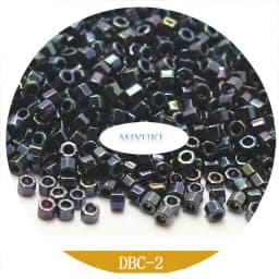 Japanese Miyuki Seed Beads Dbc11/0  Section Delica Beads 1.6mm Metallic 20 Colors 5G Pack for Jewelry Making