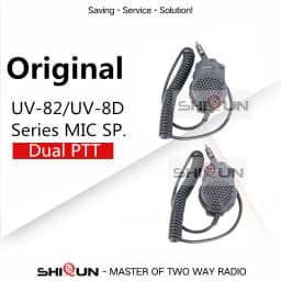 UV-82 Speaker Microphone Dual PTT Earpiece UV-18 PRO Mic Headsets UV-17 UV-1802L UV-K5 UV-16 Plus UV-S9 TP GT-5TP UV-10R DM-1701
