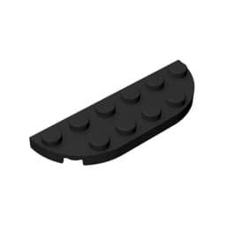 MOC PARTS GDS-899 Plate, Round Corner 2 x 6 Double compatible with lego 18980 toys Assembles Building Blocks Technical