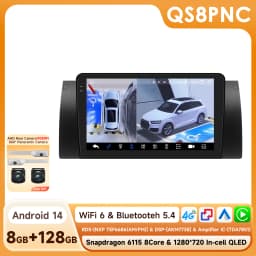 Hizpo 2 Din Android Auto Radio For BMW 5 E39 1995 - 2003 E53 X5 M5 Carplay 4G Car Multimedia GPS 2 Din Smart Car Systems AI Voice