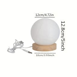 1PC Spherical Table Lamp LED Bedside Lamp Warm Bedroom Nightlight Simple Atmosphere Lamp