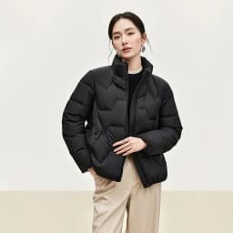 SENTUBILA Women's Short Down Puffer Jackets 2026 Light Weight Stand Neck Zipper Winter Duck Down Coat Female Clothing W44Y56637