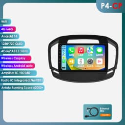 Hizpo 2 DIN Android 13 Car Radio For Buick Regal For Opel Insignia 2014 - 2017 Multimedia Stereo Screen Carplay 7862 AutoRadio