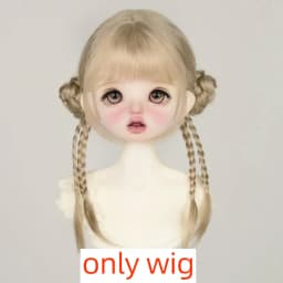 30cm Doll Wig Bangs Ponytail Curly Soft Mohair Wig Suitable for1/6BJD Doll Wig Toy Accessories 6-7 Inches Hair
