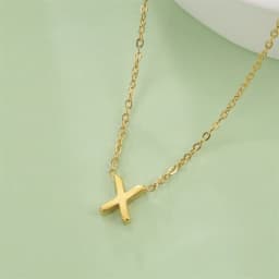 Initial A-Z Letter Necklaces for Women Elegant Chains Choker 26 Alphabet Pendant Necklace Stainless Steel Jewelry Collier Femme
