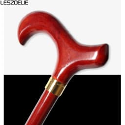 Red Wooden Handle 3-Pieces Walking Stick Men Detachable German Beech Wood Walking Canes Women Fashion Walking Sticks