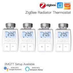 MOES Tuya ZigBee3.0 Radiator Actuator Valve Smart Thermostat Temperature Controller Internal Sensor TRV Voice Control with Alexa