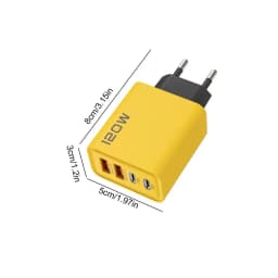 120W Ultra Fast Charger 4Port USB C PD Quick Charging USB 3.0 Type C EU US Plug Charger For Cell Phone Smartphone