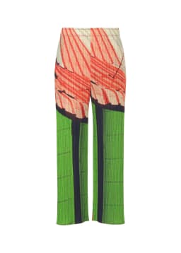 Miyake Pleated Spring And Summer New Women's Pants Printed Casual Pants