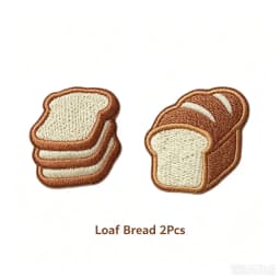 2-12pcs Coffee Bread Embroidery Patches Iron‑on Mini Food Applique for Clothing Backpack Notebook Jeans DIY Sewing Decor