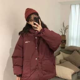 Two-sided Wear Cotton-padded Jacket Korean Winter Coat Women Thickened Parka Hooded Down Cotton Coat Windproof Puffer Jacket New
