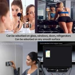 Multi-Functional Phone Case Backed Silicone Suction Pad Holder Double Side Suction Cup Bracket Fixture Desk Car Stand For iPhone