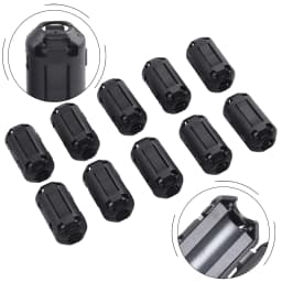 10Pcs TDK Ferrite Core Choke Clip Noise Suppressor Filter Ring Cable Clamp RFI EMI For Audio/Video Cables Power Cord