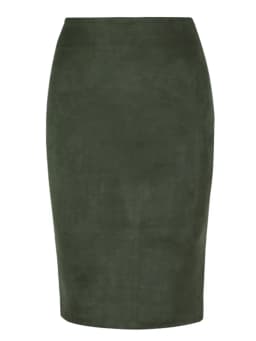 Women Skirts Suede Solid Color Pencil Skirt Female Autumn Winter High Waist Bodycon Vintage Suede Split Thick Stretchy Skirts