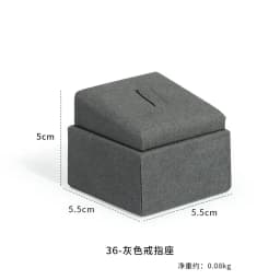Gray Microfiber Jewelry Storage Display Rack Ring Earrings Display Rack Necklace Pendant Bracelet Storage Rack