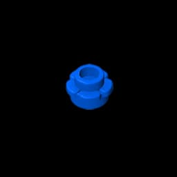 Gobricks GDS-1436 Plate, Round 1 x 1 with Flower Edge (5 Petals) compatible with lego 24866 pieces of children's DIY