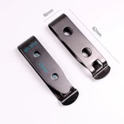 Anti Slide Stainless Steel Belt Clip Waist Loop Clamp Buckle for Kydex Sheath Holster Pouches Scabbard With Mounting Hardware