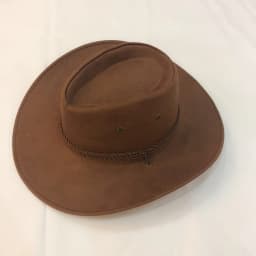 Wide Brim Cowboy Hat Classic Western Hats With Adjustable Neck Draw String Vintage Cattleman Hat For Dress-up Parties Costume