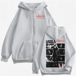 Limited Leon Kennedy Jacket Sweatshirt Resident Evil Requiemm Zipper Hoodies Men Women Harajuku Classic Cool Zip Up Hoodie Coats