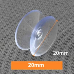 PVC Round Glass Table Top Soft Anti Slip Pads Non Adhesive Bumpers Pad Plastic Suction Pad For Table Glass Top